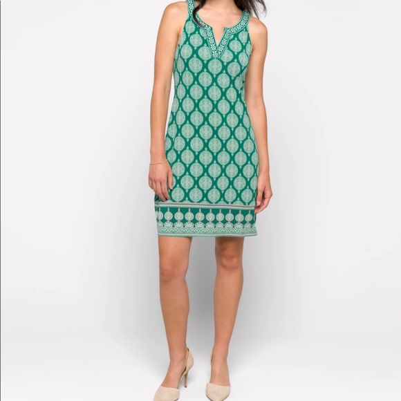 Alhambra Embroidered Trim Knit Green 